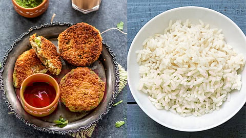 Left over rice cutlet