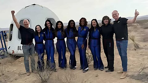 Six women set a record by traveling to space
