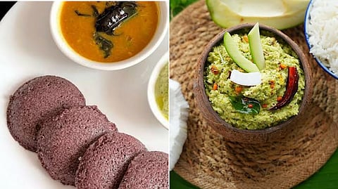 Black kavuni Rice Idli-Coconut Mango Dip Recipes!