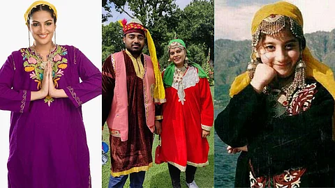 Unique clothing of Kashmiri women