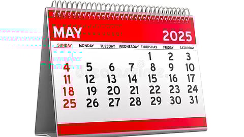 may month 2025 calendar