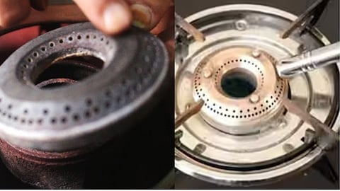 Gas burner clean