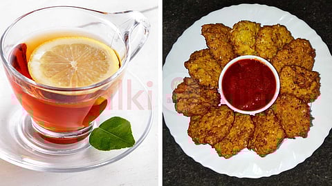 Lemon tea, aval vada, recipes