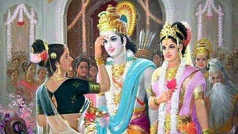 Shri Ramar and his elder sister Shanta.