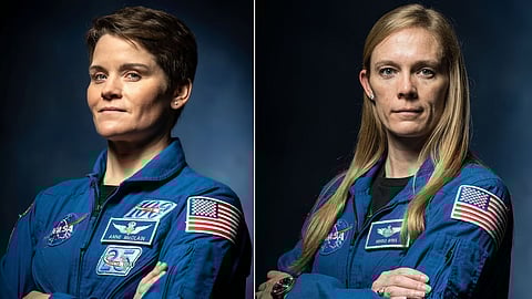 Anne McClain and Nichole Ayers