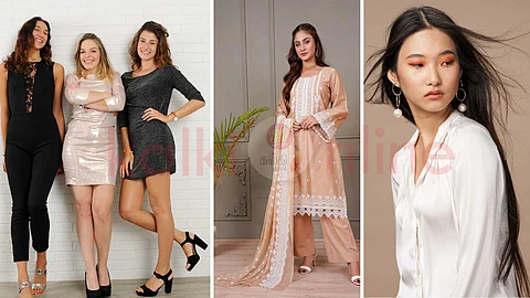 Simple embroidery dresses