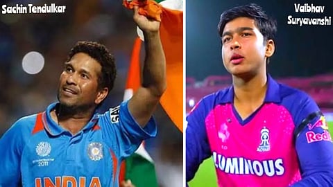 Sachin Tendulkar - Vaibhav Suryavanshi