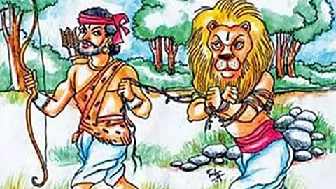 Sri Narasimhar with vedan