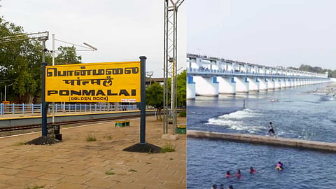 Ponmalai Railway Station, Waterlogging