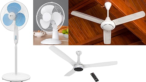 Table fan, ceiling fan, pedestal fan, BLDC fan