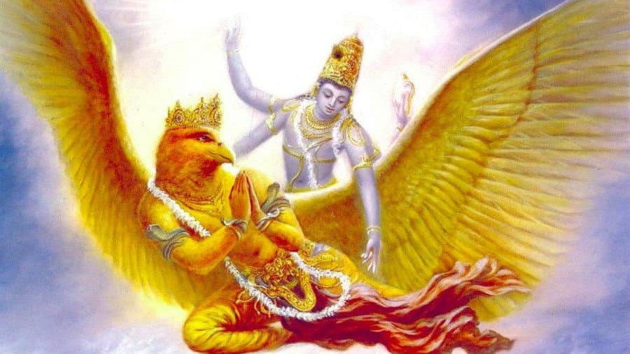 Garuda and lord vishnu