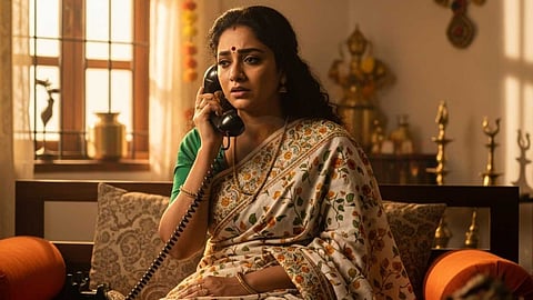 Woman talking on the phone