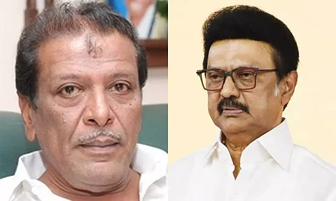 M.K MUTHU WITH STALIN