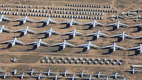 abandoned aircraft boneyard
