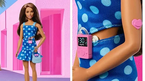Type 1 diabetic barbie doll