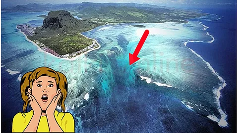 Under sea waterfall