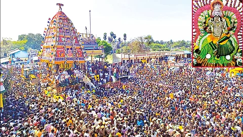 angala parameswari temple chariot festival