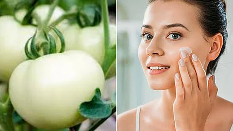 White tomato skincare routine