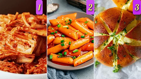 Colourful korean dishes