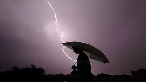 thunder and lightning with men