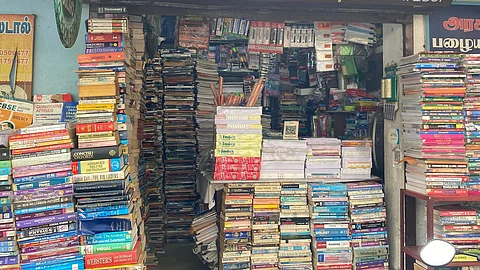 old books in a store
