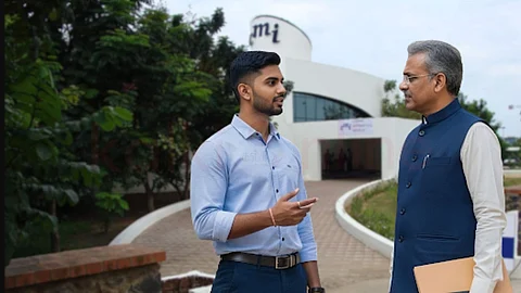 Two Men Talking