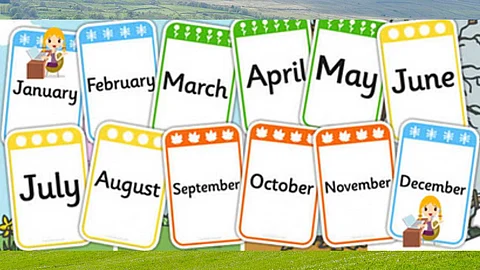 Reason for English month names