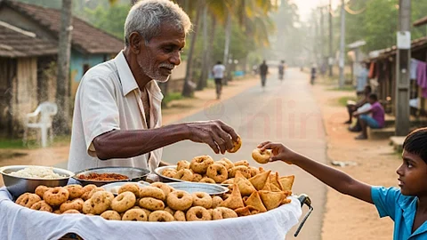 Grandfather Selling Vadai