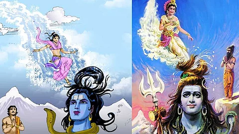 Ganga came to earth due to Bhagiratha's penance