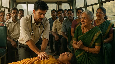 CPR in bus