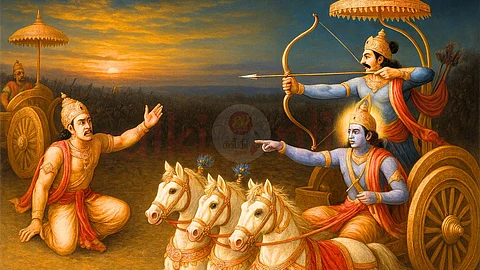 Kurukshetra War - Arjuna vs Karna Fight