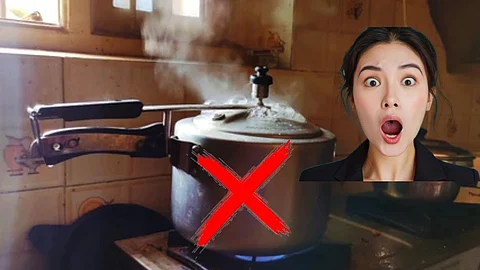 Cooking on pressure cooker
