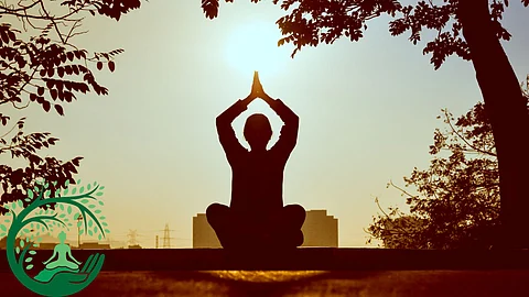 Woman Doing Yogasana