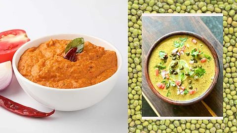 healthy Green Lentil Salna