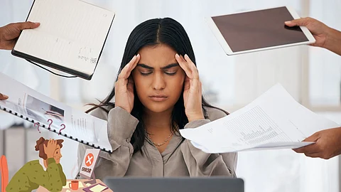 Employee stressed at work