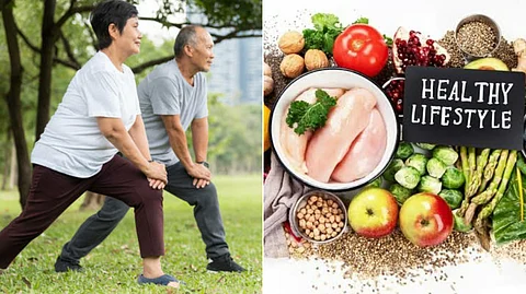 Aged People fitness routine
