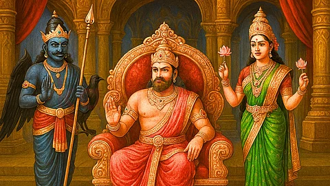 King, Saneeswaran and Lakshmi