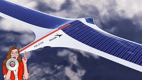 Solar power airplane
