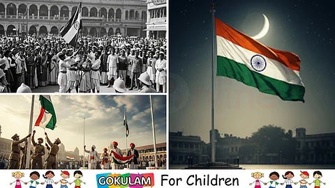 National flag flies proudly