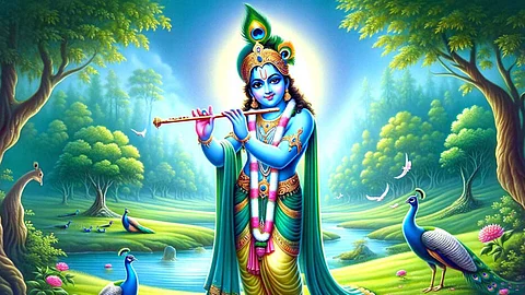 The secret behind Sri Krishna wearing peacock feathers on his head