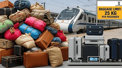 Luggage and Train Journey