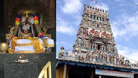 The miraculous lingam that turned the water of the pond red