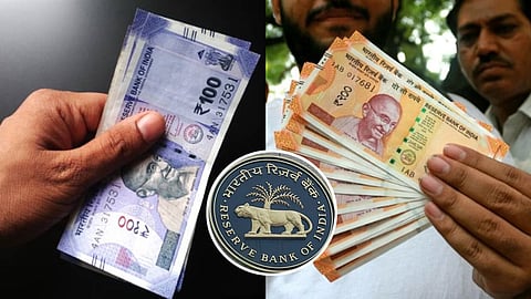 100, 200 rupees notes and RBI