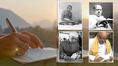 gandhi, nehru, annadurai, karunanidhi