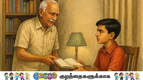 Grandpa with his grandson