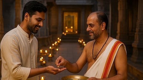 prasadam receiving etiquette