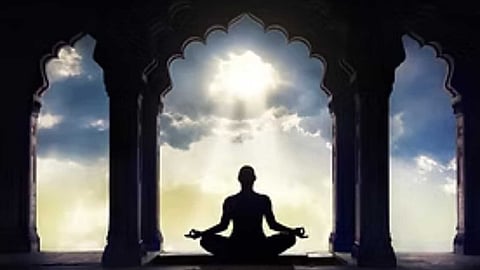 Meditation in Temple
