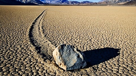 Sailing stones - Death Valley’s Moving Rocks