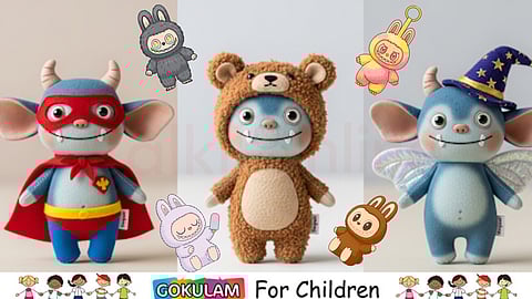 Labubu in different costumes