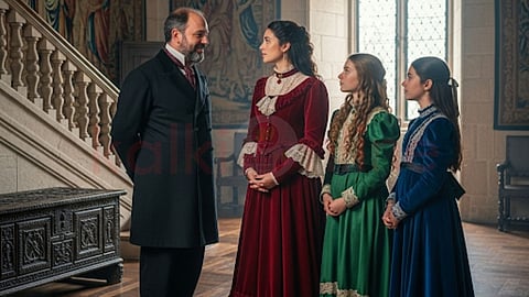Father and 3 Daughters